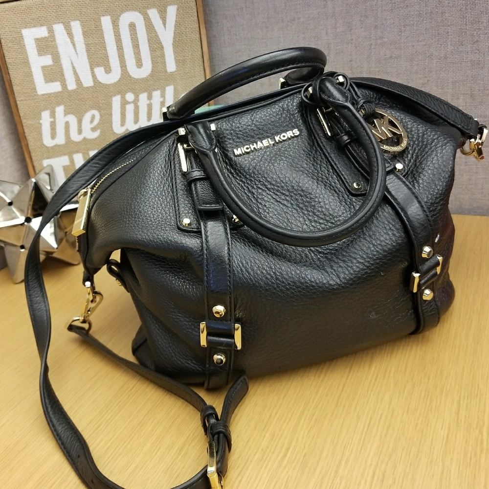 Michael more black leather Bedford size medium
